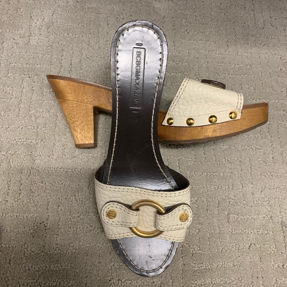 BCBS wooden heel sandals